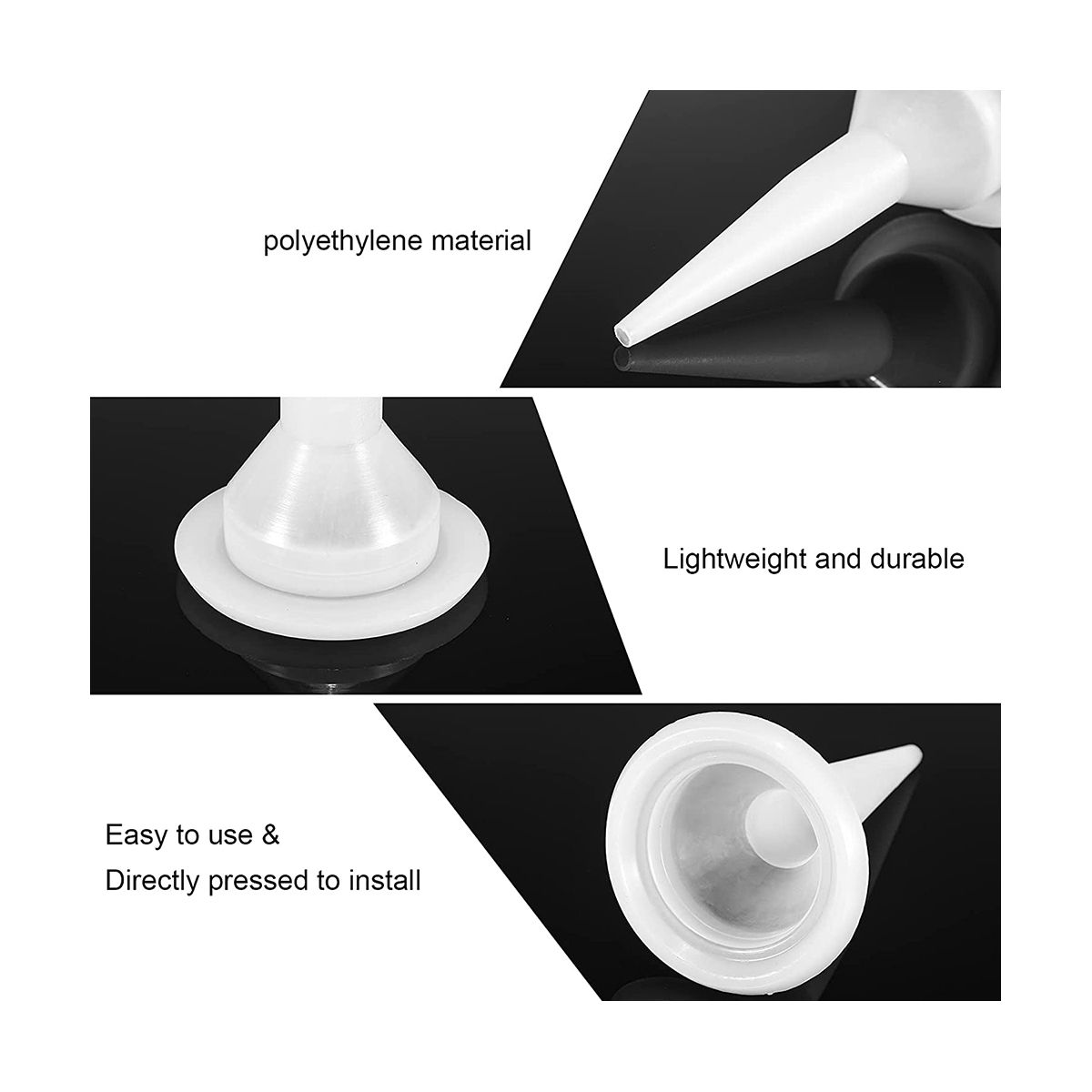 100 PCS Plastic Structure Caulking Nozzles Extender Caulk