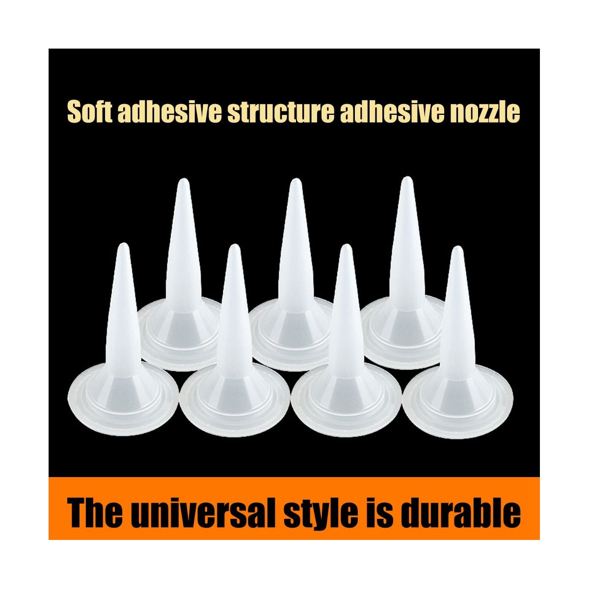 100 PCS Plastic Structure Caulking Nozzles Extender Caulk