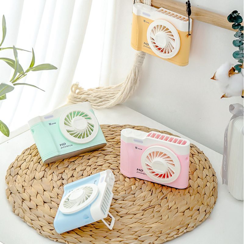 Mini Portable Fan Usb Rechargeable Summer 3 Level Desk Fan