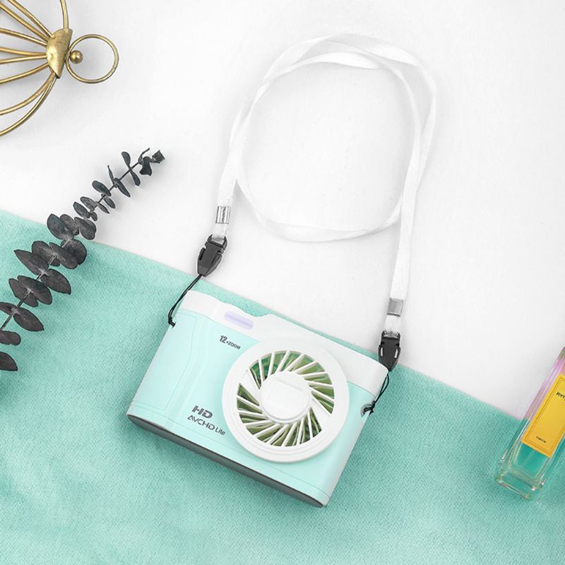 Mini Portable Fan Usb Rechargeable Summer 3 Level Desk Fan