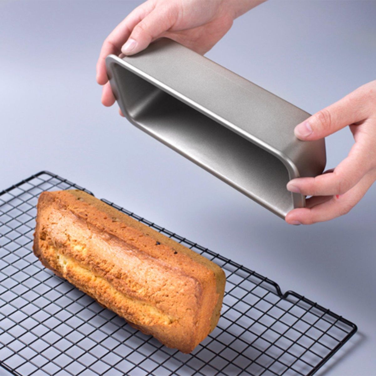 4Pcs Aluminum Alloy Loaf Tin Rectangular Non-Stick Bread Mould Bread Loaf Pans Baking Tools Kitchen Dining Bar Supplies