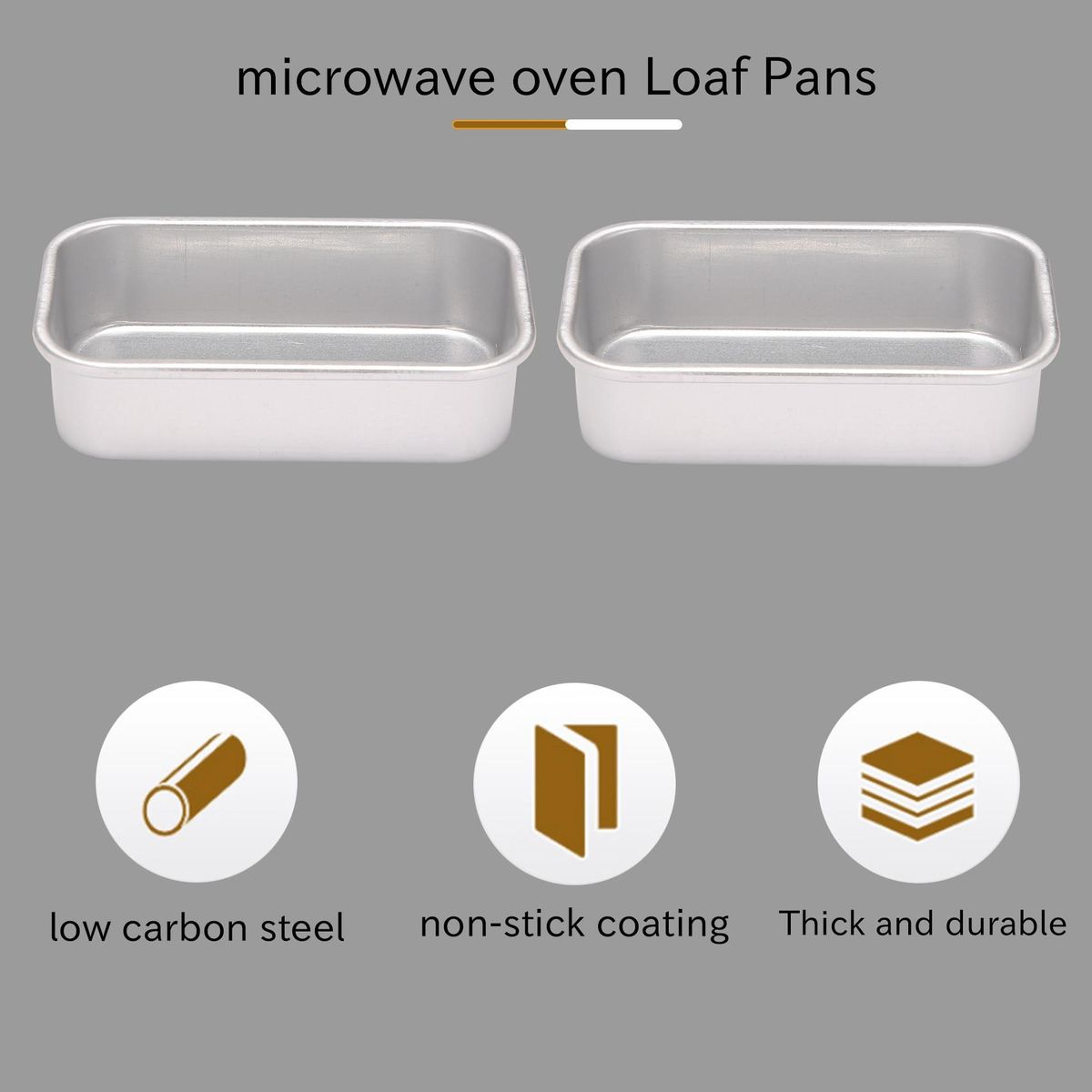 4Pcs Aluminum Alloy Loaf Tin Rectangular Non-Stick Bread Mould Bread Loaf Pans Baking Tools Kitchen Dining Bar Supplies