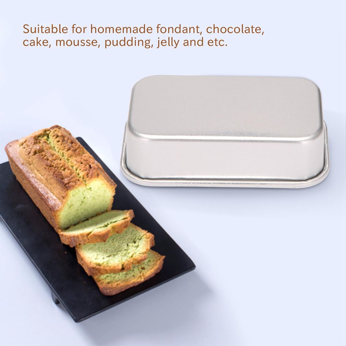 4Pcs Aluminum Alloy Loaf Tin Rectangular Non-Stick Bread Mould Bread Loaf Pans Baking Tools Kitchen Dining Bar Supplies