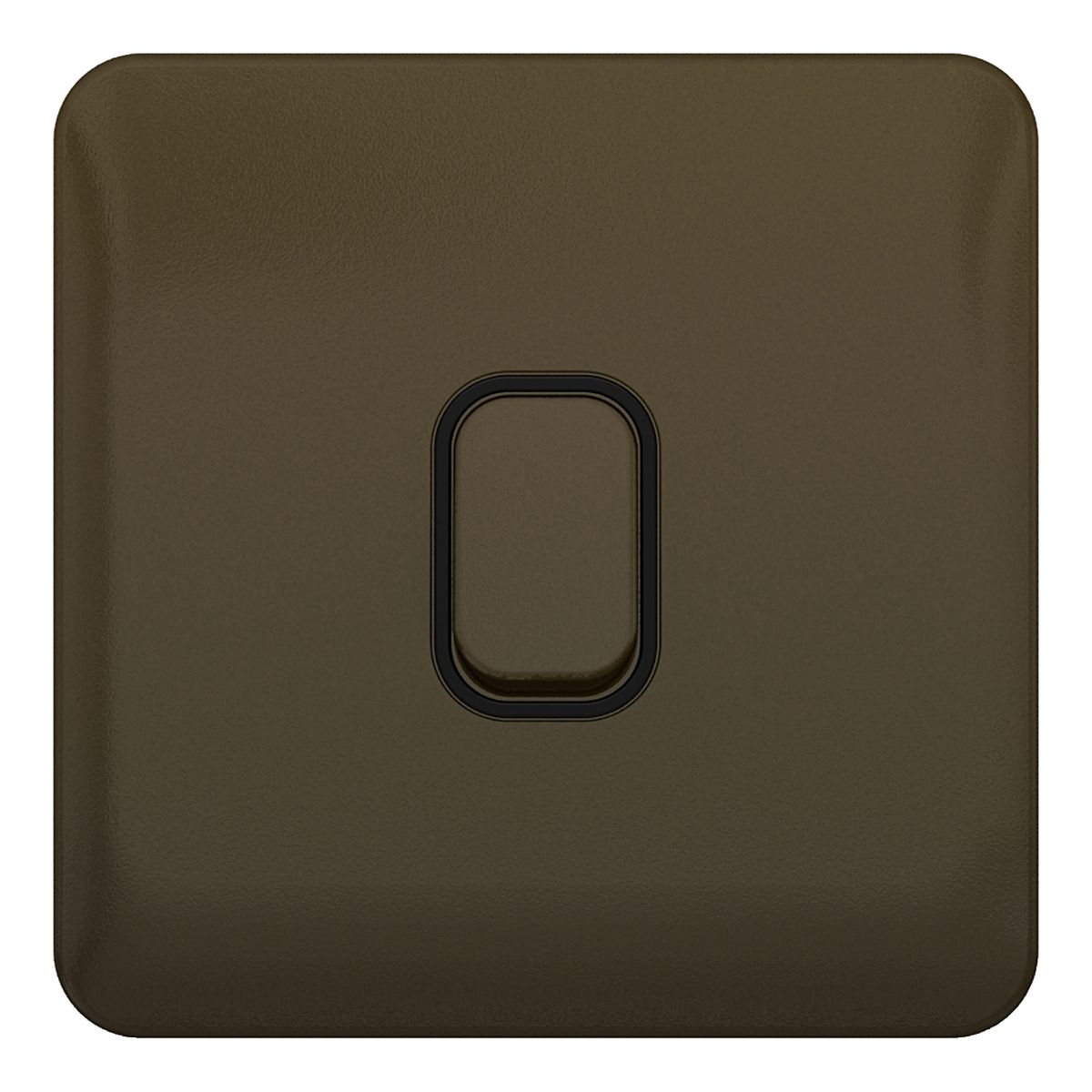 Lisse - 1 Gang 2 Way - 10AX Mocha Bronze With Black Interior