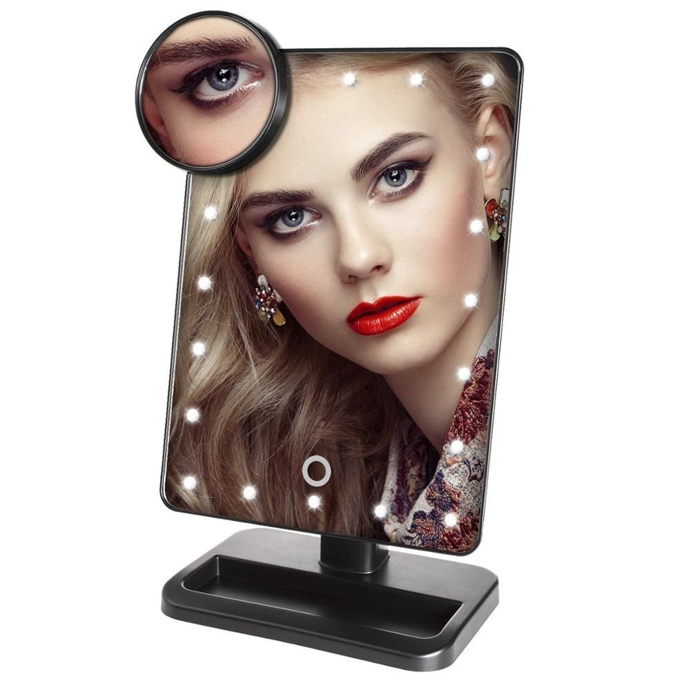 Bathroom Light Makeup Mirror 10x Magnifier Battery Vanity
