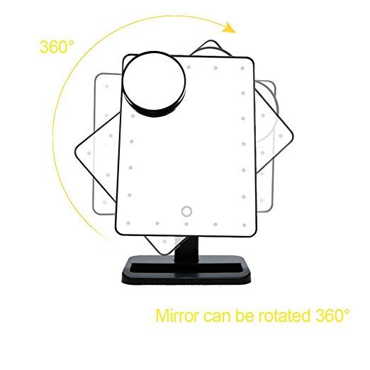 Bathroom Light Makeup Mirror 10x Magnifier Battery Vanity