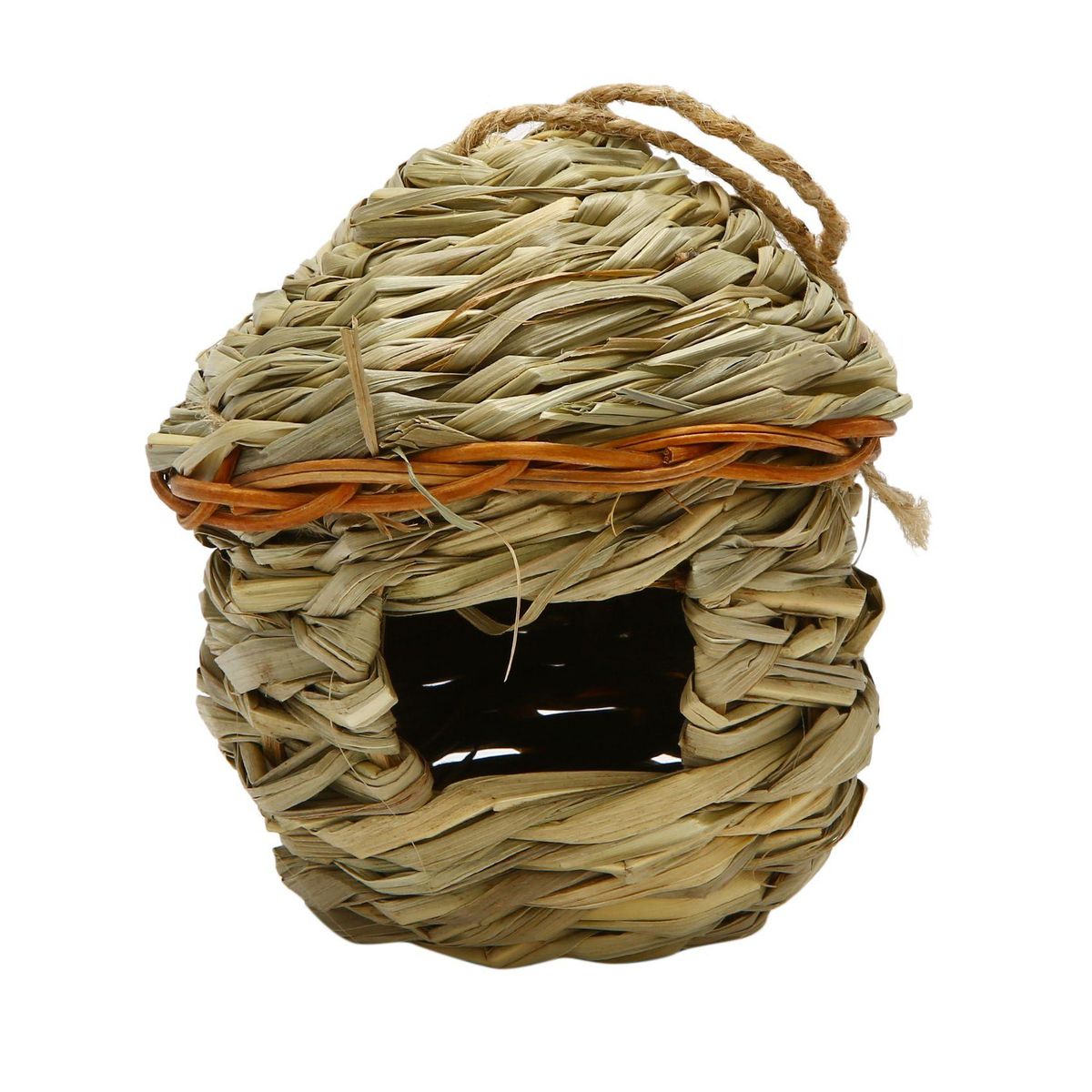 Grass Bird Hut , Resting P for Birds,Hand Woven Bird