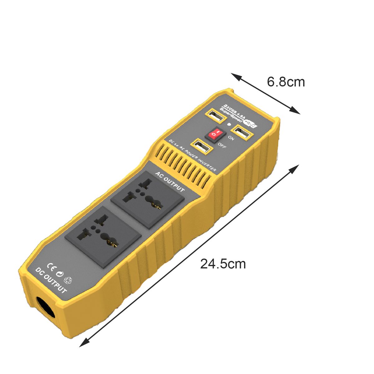 Power Inverter Stable Quick Charging Metal Power Converter-