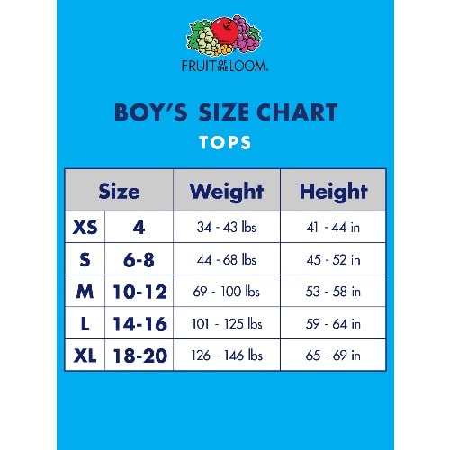 Fruit Of The Loom Boys White Crew T-shirt Underwear - 5 Pack + Bonus