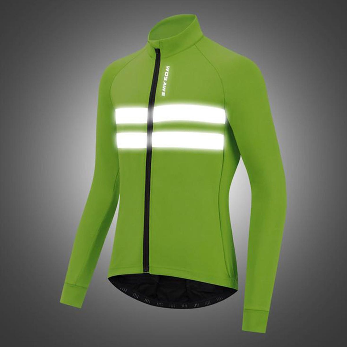 Cycling Jackets MTB Road Bike Jerseys Coat With Reflective Green M
