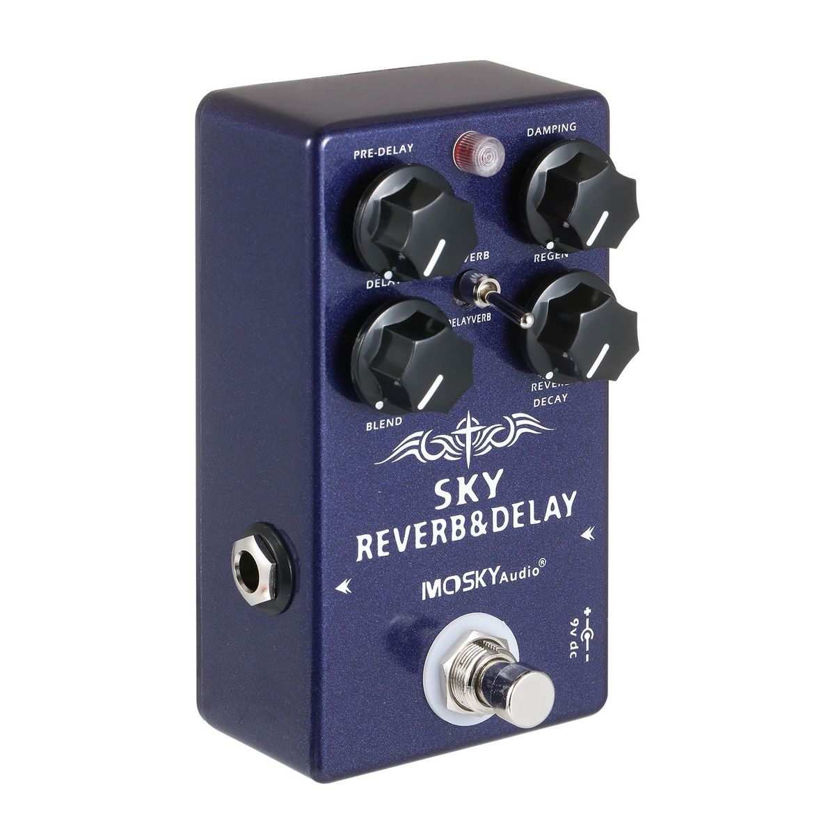 MOSKYaudio 2-in-1 Digital Reverb   Delay Effects Pedal