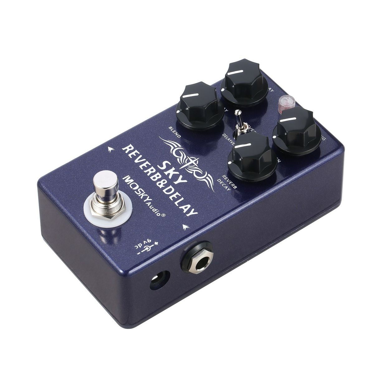 MOSKYaudio 2-in-1 Digital Reverb   Delay Effects Pedal