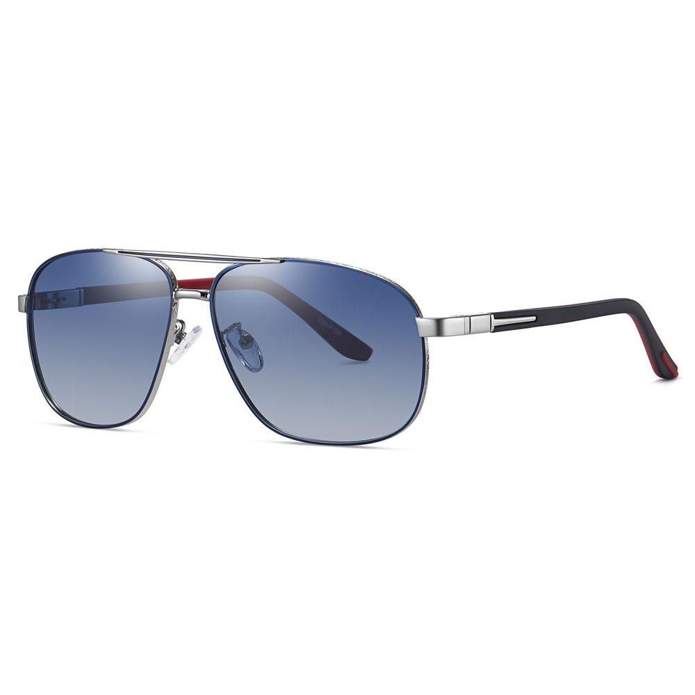 1PC Men's Aviator Sunglasses Square Metal Frames Shades Glasses