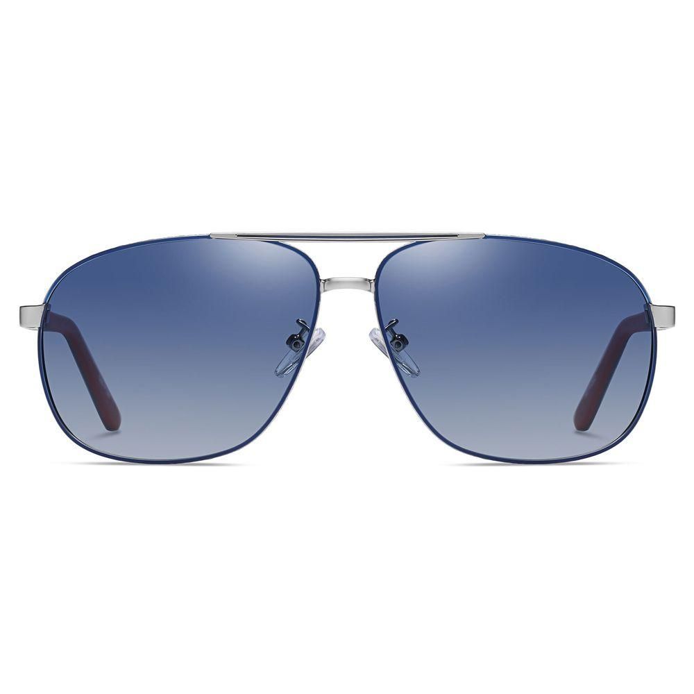 1PC Men's Aviator Sunglasses Square Metal Frames Shades Glasses