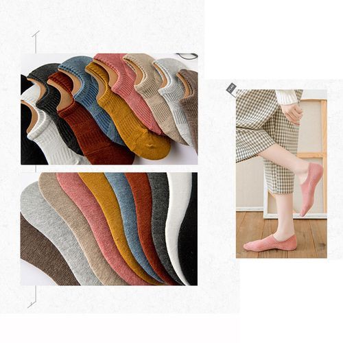 Women Boat Socks Invisible Socks,Casual Spring Summer Socks 10 Pairs