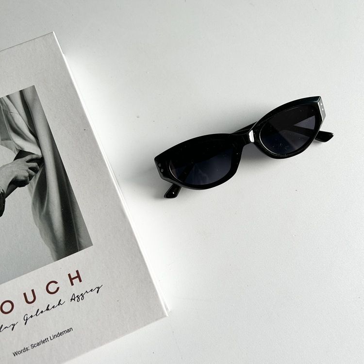 Retro Cateye Sunglasses Female Small Face Ins Sunglasses