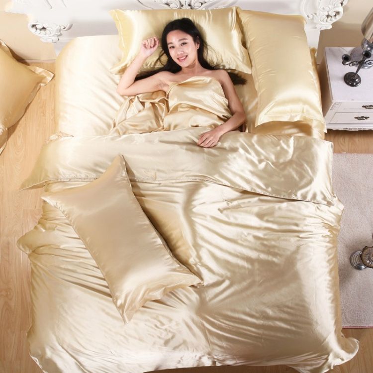 Pure Satin Silk Bedding Set