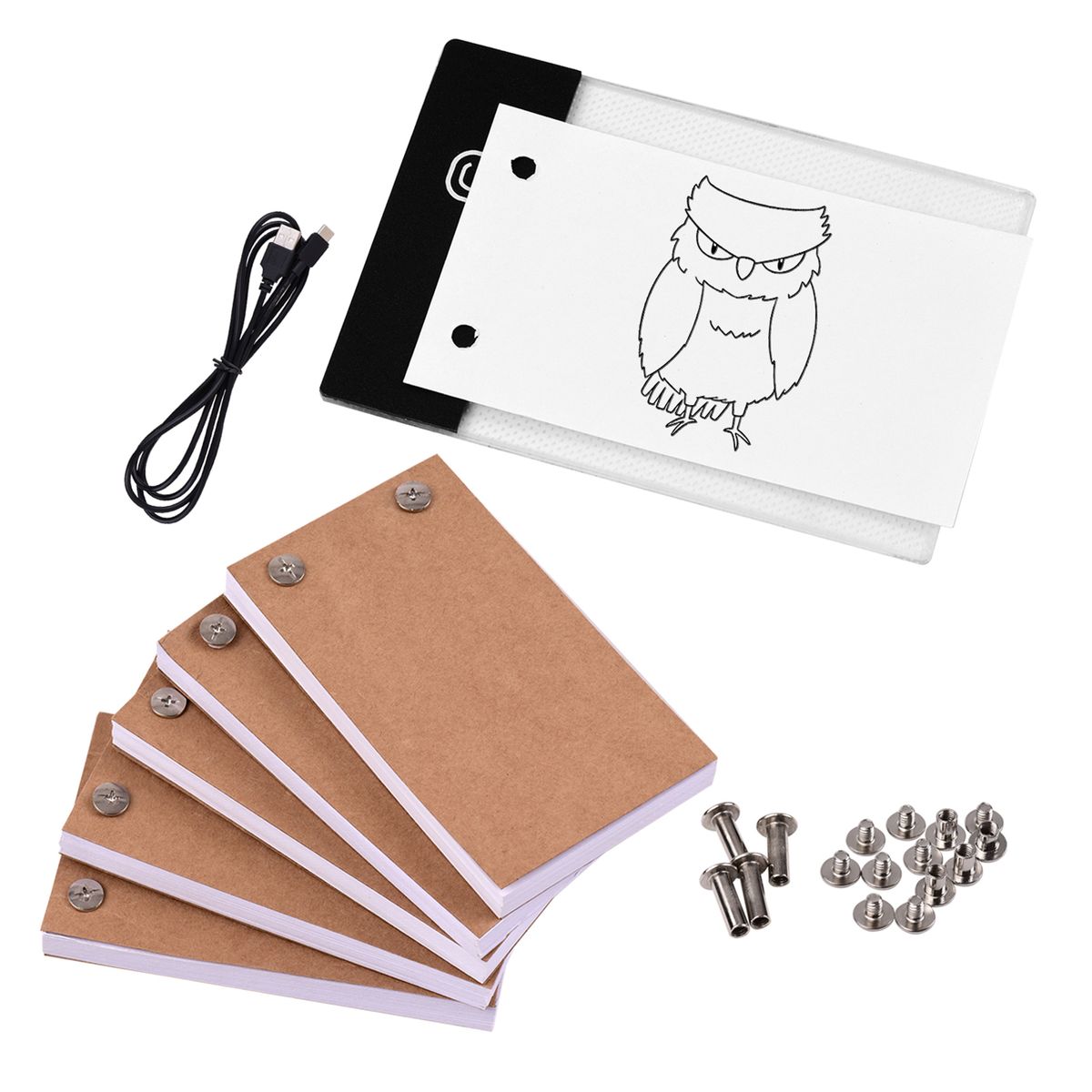 Flip Book Kit With Light Pad LED Light Box Tablet 300