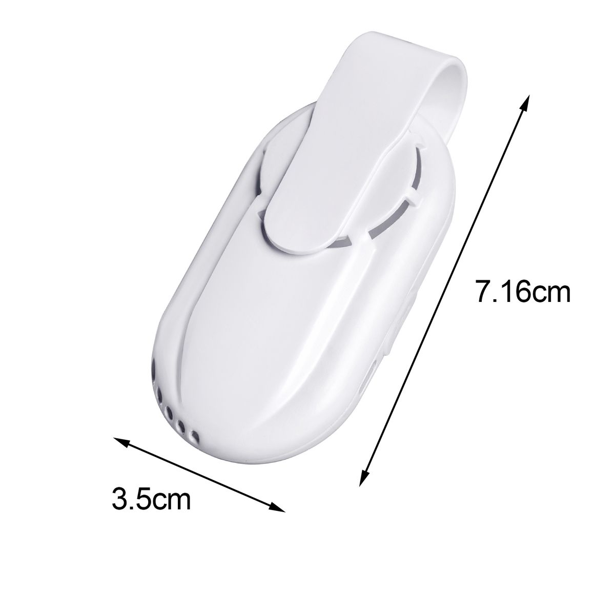 Wearable Air Purifiers Clip Design Smooth Surface-Black