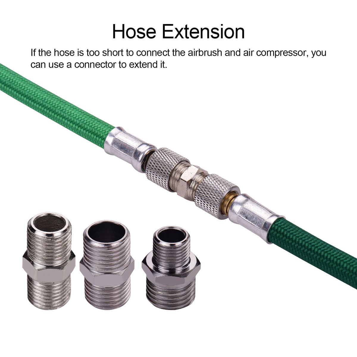 9pcs Airbrush Adapter Kit Multi-Size Fitting Connector Set