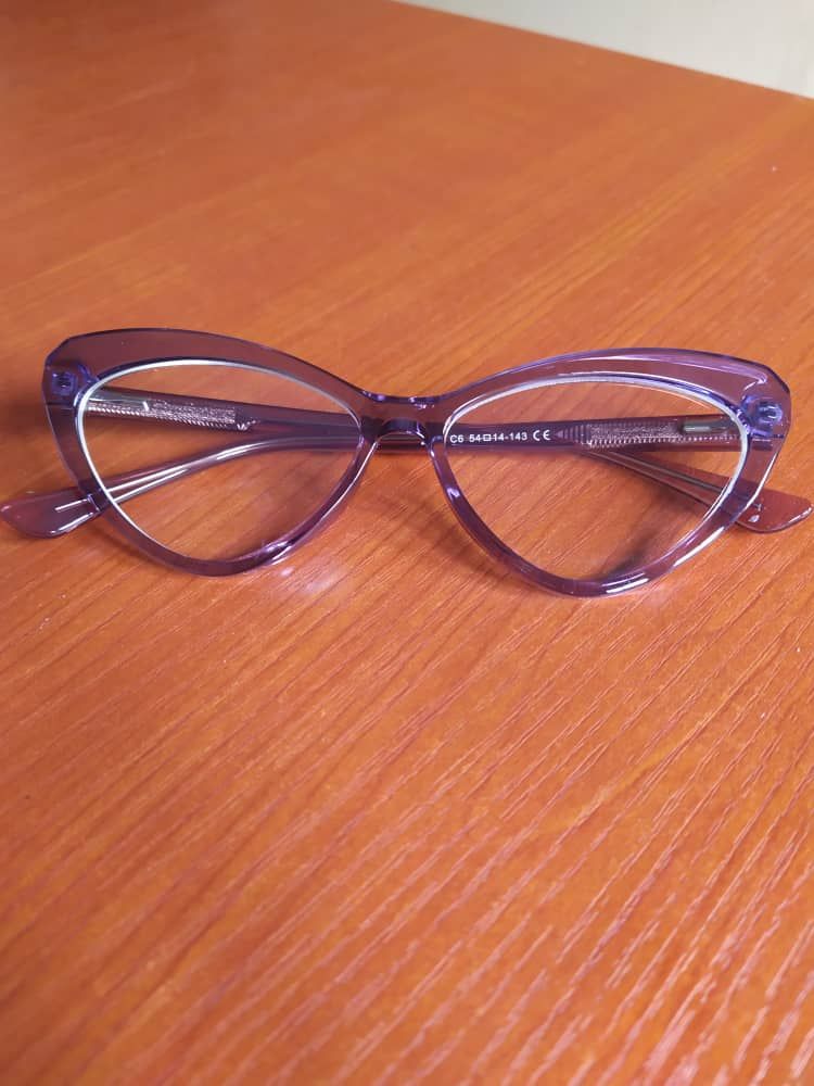 Computer & TV Anti Glare Eye Glasses - Lilac Cat Eye Frame