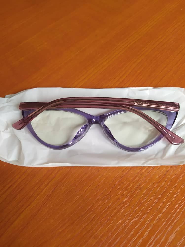 Computer & TV Anti Glare Eye Glasses - Lilac Cat Eye Frame