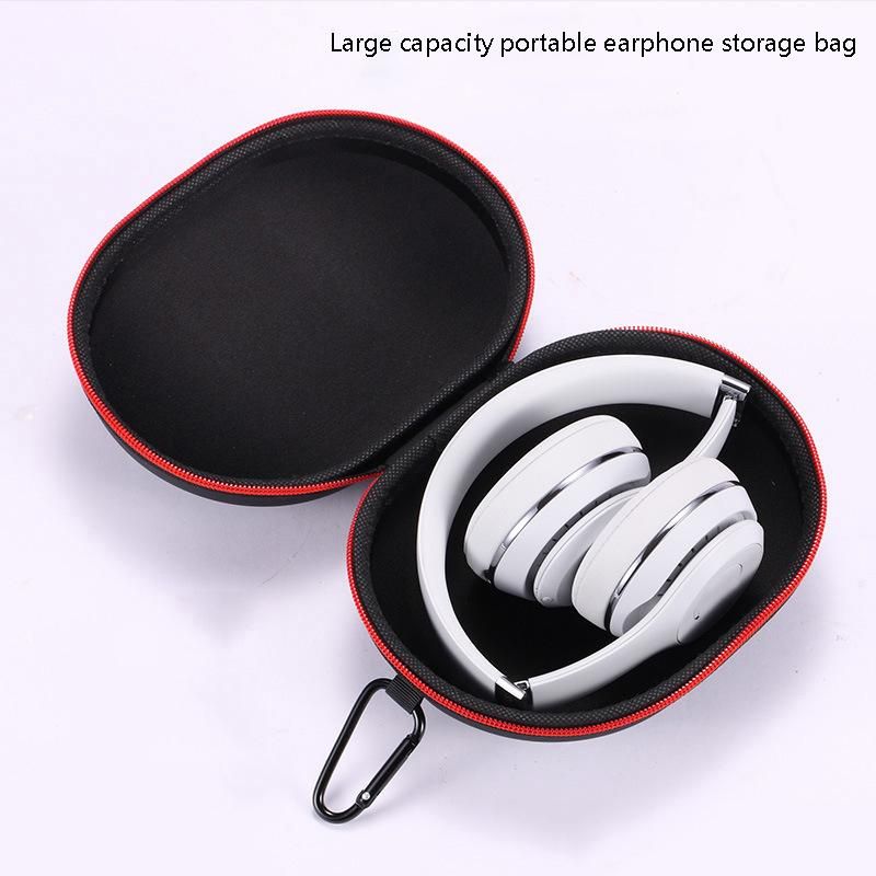 Carrying Case Travel Storage Bag Protector Headphones Cover Earphone Hard Case for Beats Solo 2 3 Studio 2.0 3.0 Red
