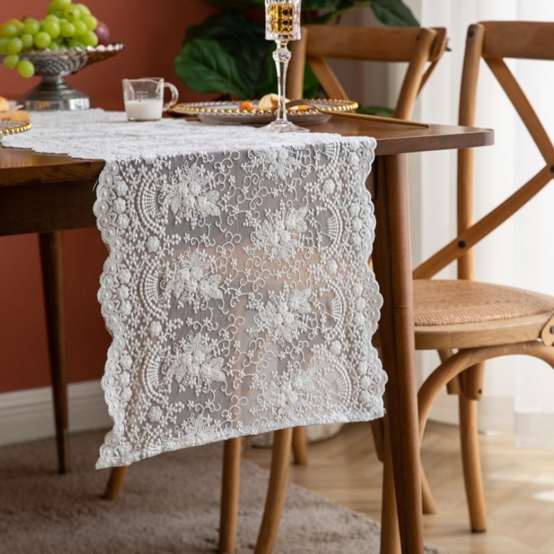 Lace Table Runner Wedding Decoration, Size: 40x200cm