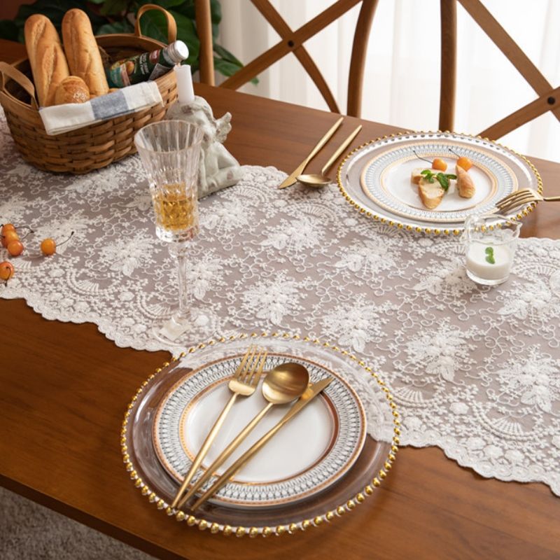 Lace Table Runner Wedding Decoration, Size: 40x200cm