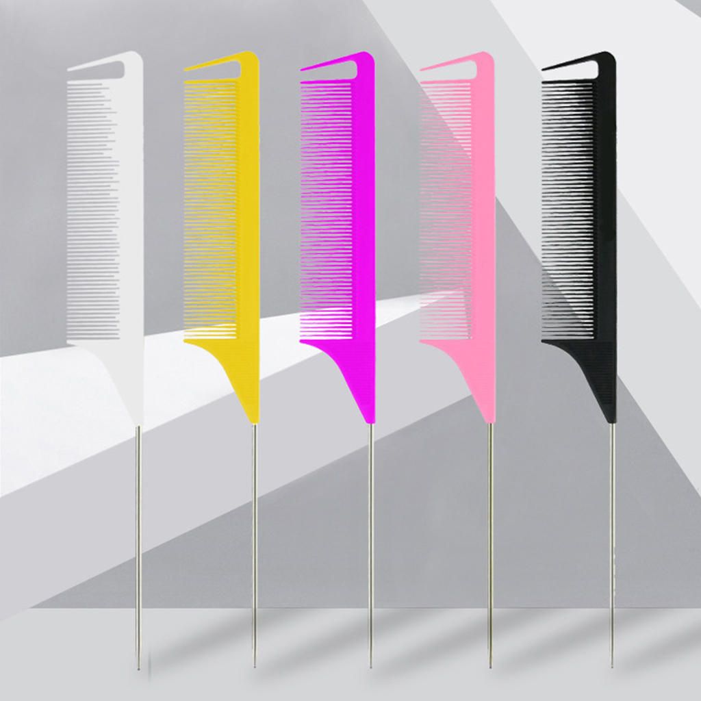 Hairdresser Barber Metal Pin Tail Rat Tail Comb For Styling PP 4