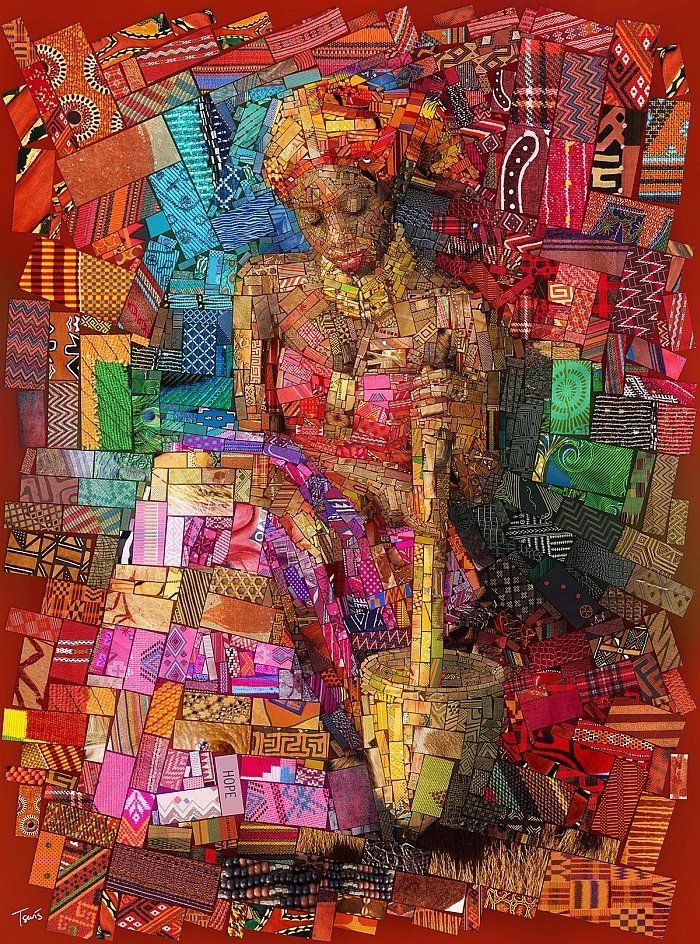 Art Work With Frame (African Kitchen )