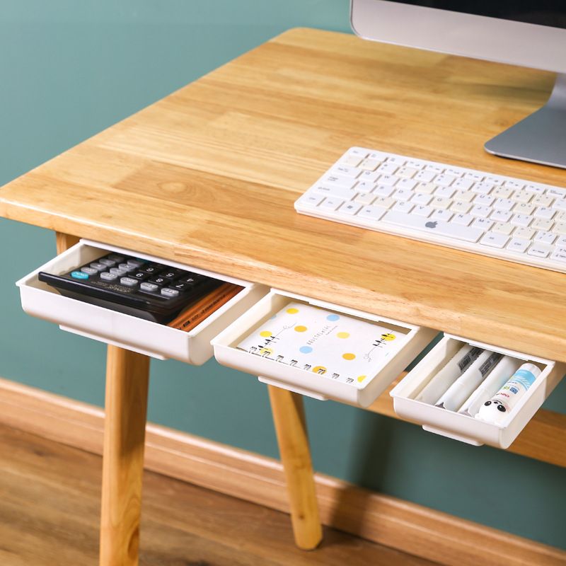 Home Organizer Box Drawer Storage Box S Stick Pencil Tray Stand for Pens Under Desk Storage Drawer  Table Drawer Box
