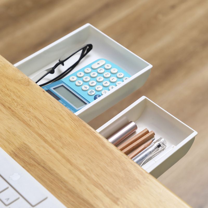 Home Organizer Box Drawer Storage Box S Stick Pencil Tray Stand for Pens Under Desk Storage Drawer  Table Drawer Box