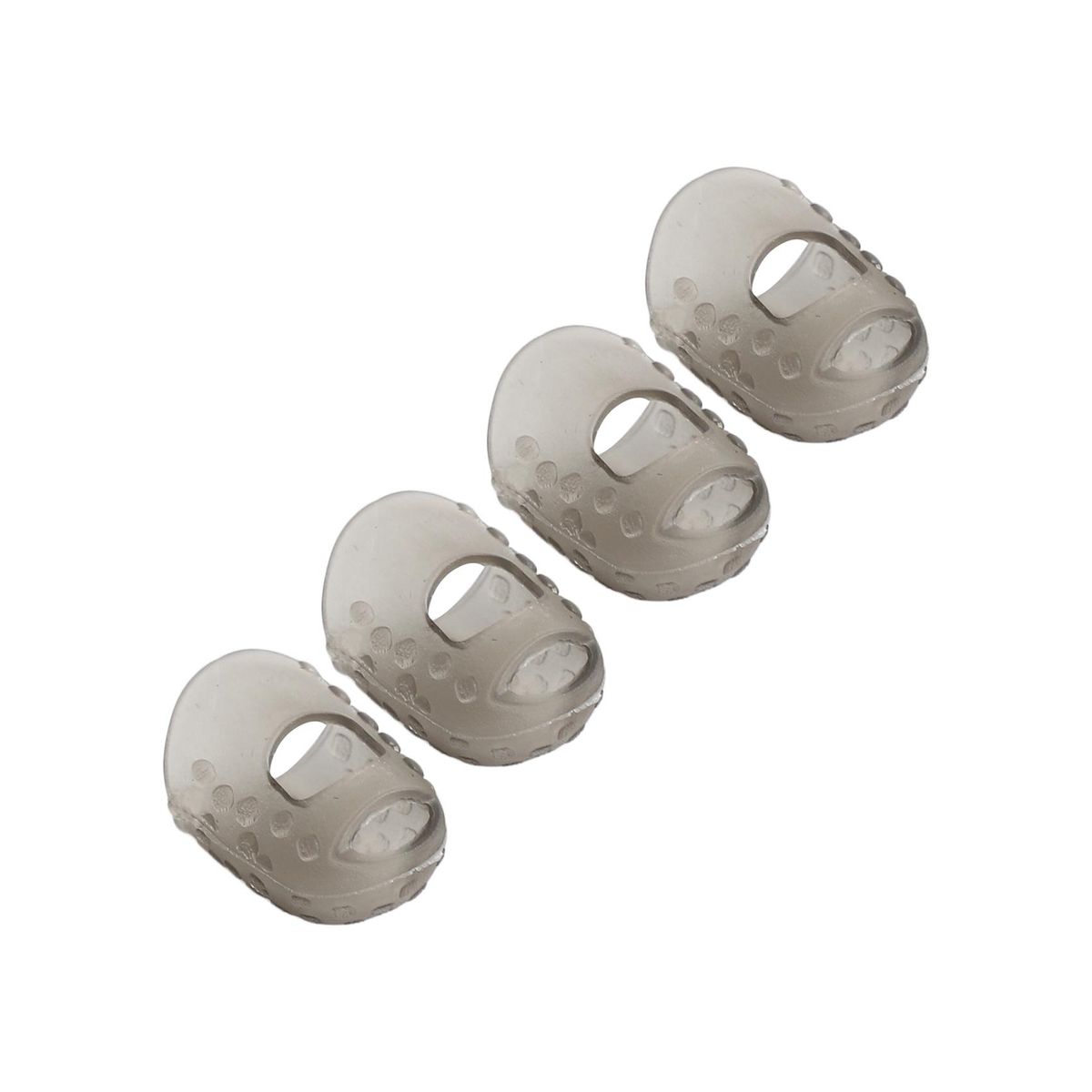 4pcs New Soft Silicone Guitar Thumb Finger Picks Protector Fingertips  Gray XS
