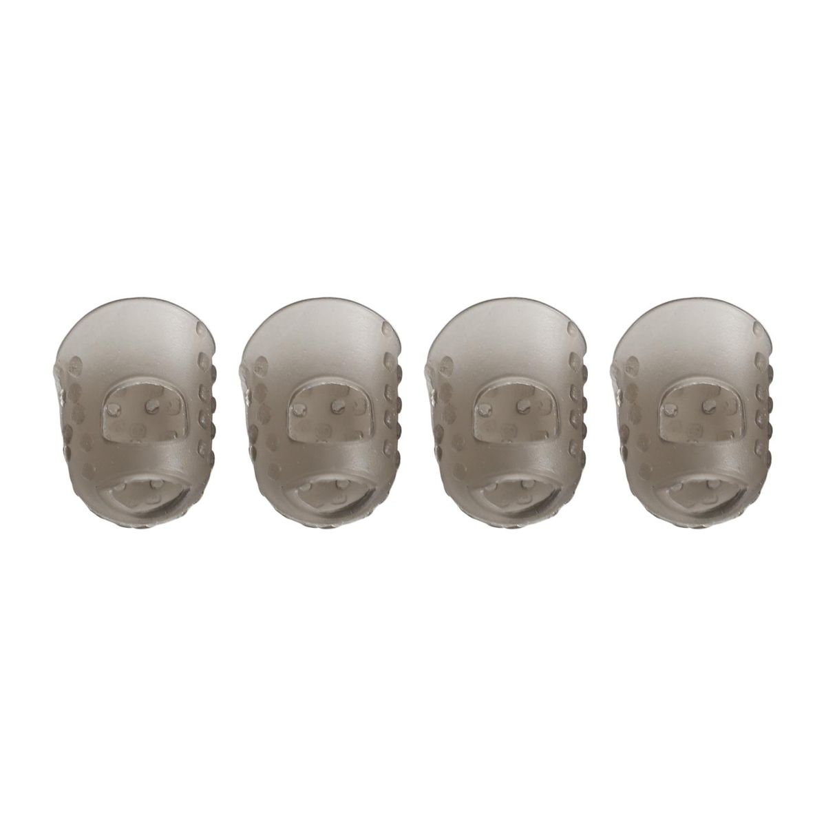 4pcs New Soft Silicone Guitar Thumb Finger Picks Protector Fingertips  Gray XS