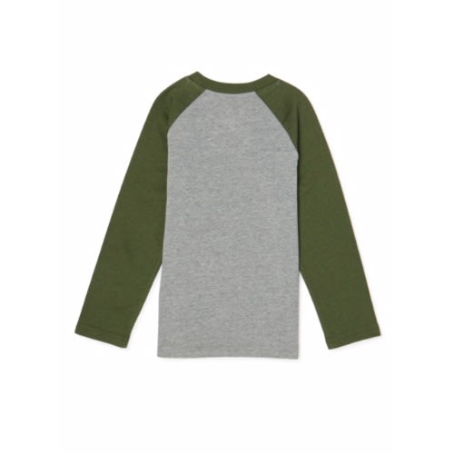 365 Kids Boys Long Sleeve Raglan T-shirt Top - Camo