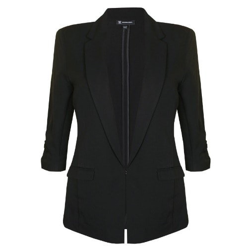 Black Boyfriend Longline Blazer