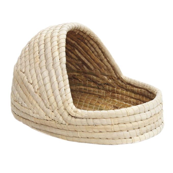Handcraft Woven Rabbit Grass House Bed Breathable Straw Hamster Nest