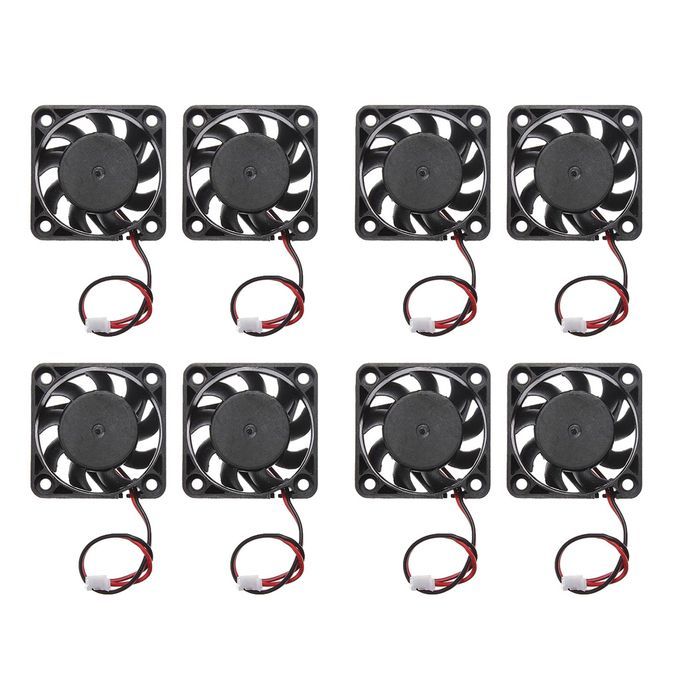 8pieces 12V 2Pin 40mm Mini 4cm Fan Silent Cooler Cooling Fan For