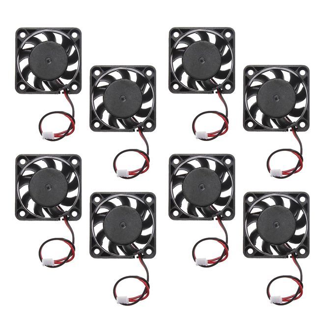 8pieces 12V 2Pin 40mm Mini 4cm Fan Silent Cooler Cooling Fan For