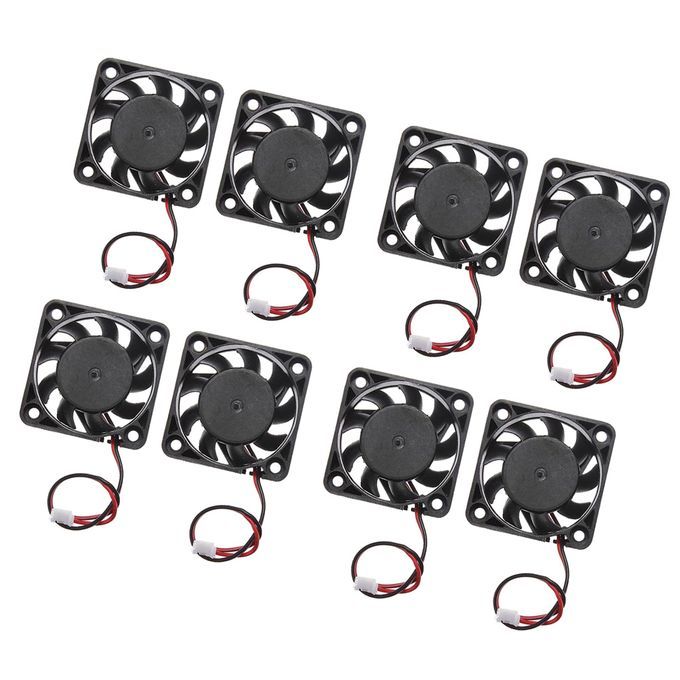 8pieces 12V 2Pin 40mm Mini 4cm Fan Silent Cooler Cooling Fan For