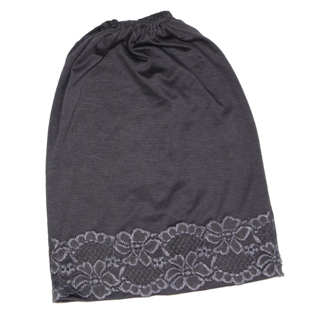 Islamic Muslim Hijab Ladies Head Scarf Modal Under Scar Cover Gray