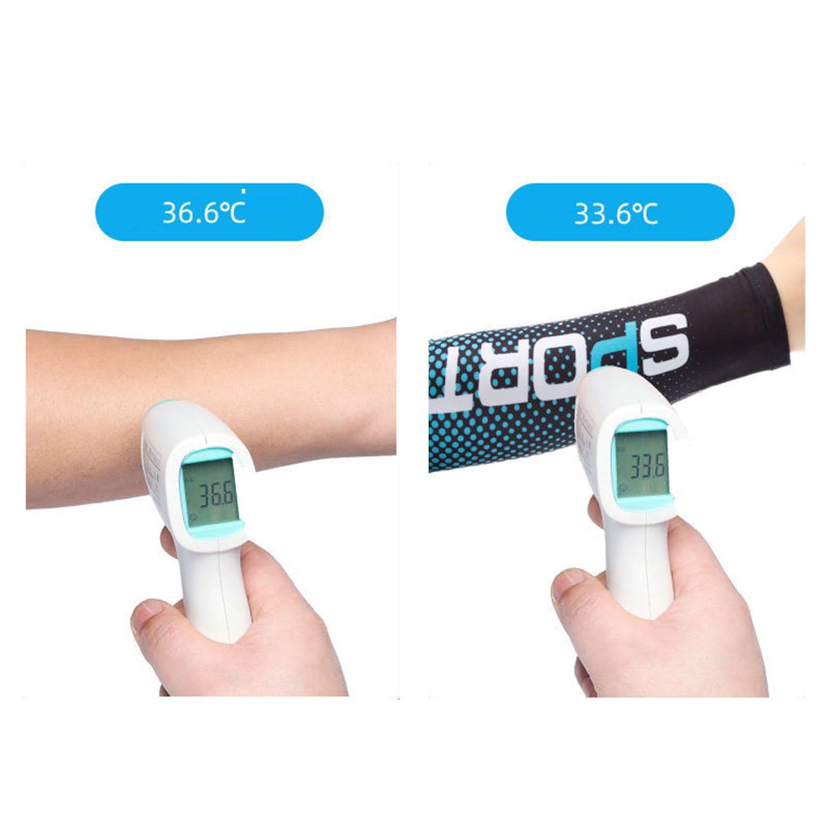 Cooling Sleeves  Arm Cover For Golf Running Gray