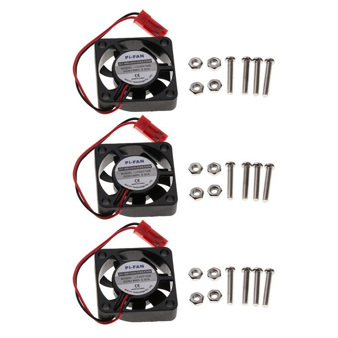 3Pcs 5V 02A Cooling Cooler Fan Screw For Raspberry Pi Model B Pi 2