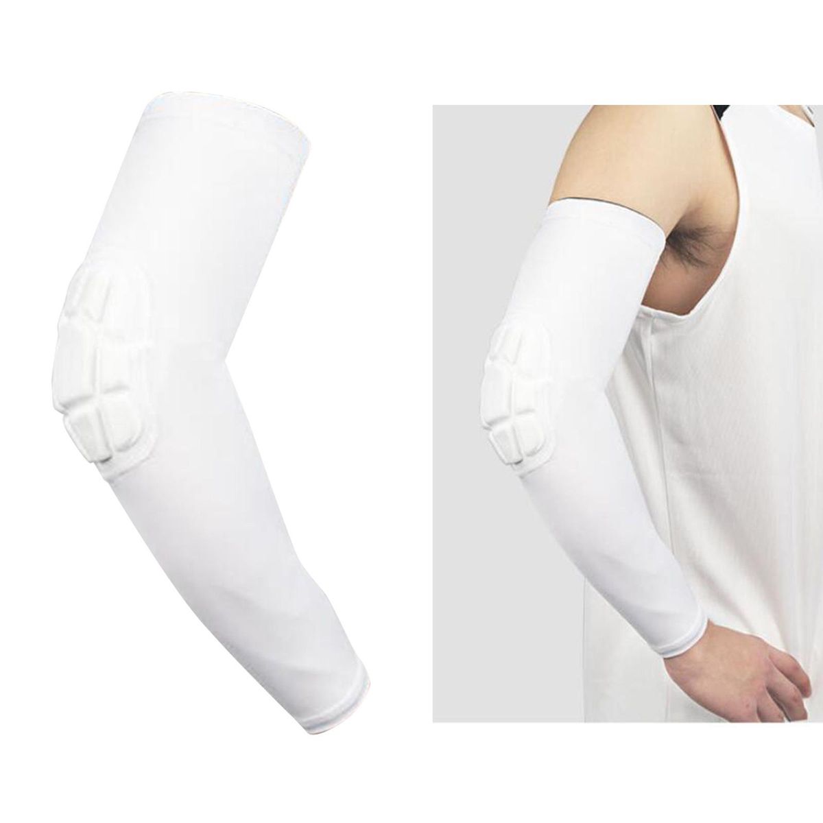 Elbow Pads Adult Sports Protective Gear White XL