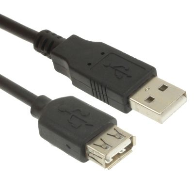 USB 2.0 AM To AF Extension Cable, Length: 1.5m