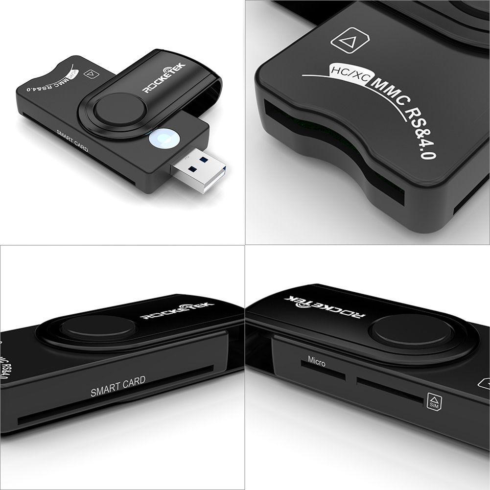 Smart External Card Reader USB 2.0 SIM Card TF Smart Memory