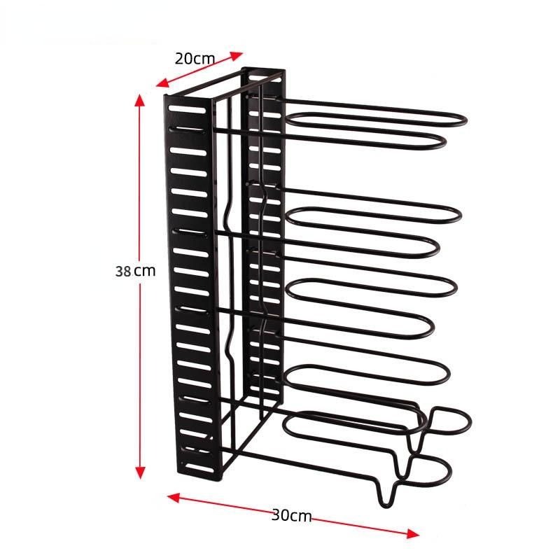 Pots and Pans Organizer Rack Multi-layer iron wire bilateral pot cover storage rack Pots Lids Storage Holder Kitchen storage