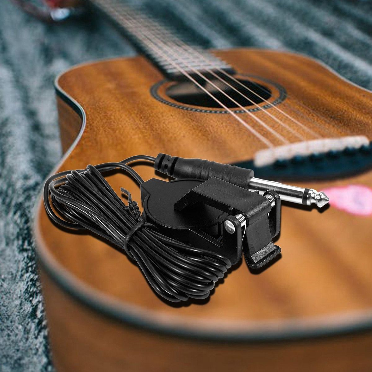 Clip-On Pickup for Acoustic Guitar Mandolin Bouzouki Violin Banjo Ukulele Lute