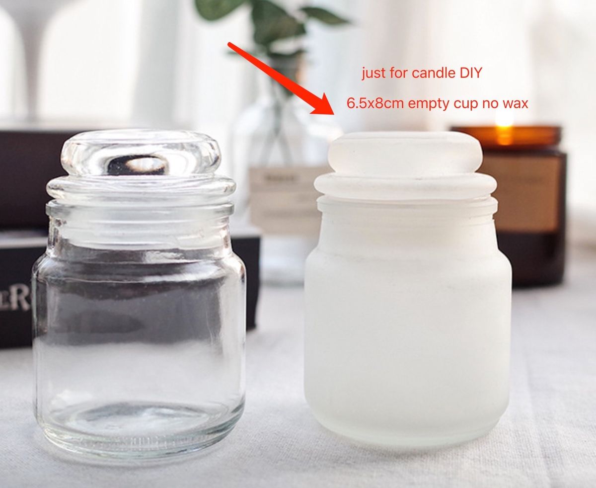 DIY Therapy Candle Transparent GlMushroom Bottle Yankee Cup